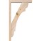 Ekena Millwork Olympic Block Smooth Bracket w/ Offset Brace, Douglas Fir, 3 1/2"W x 16"D x 28"H BKT0402X16X28OLY05SDF - alternate 2